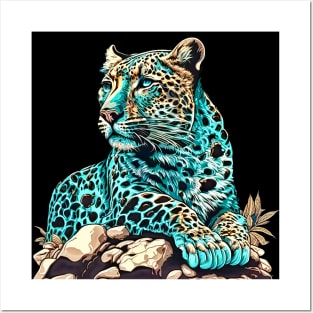 Leopard in wait Posters and Art